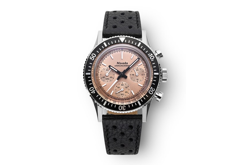 Nivada Grenchen Chronoking Mecaquartz Salmon Dial Pre-Order Info TMI VK63A