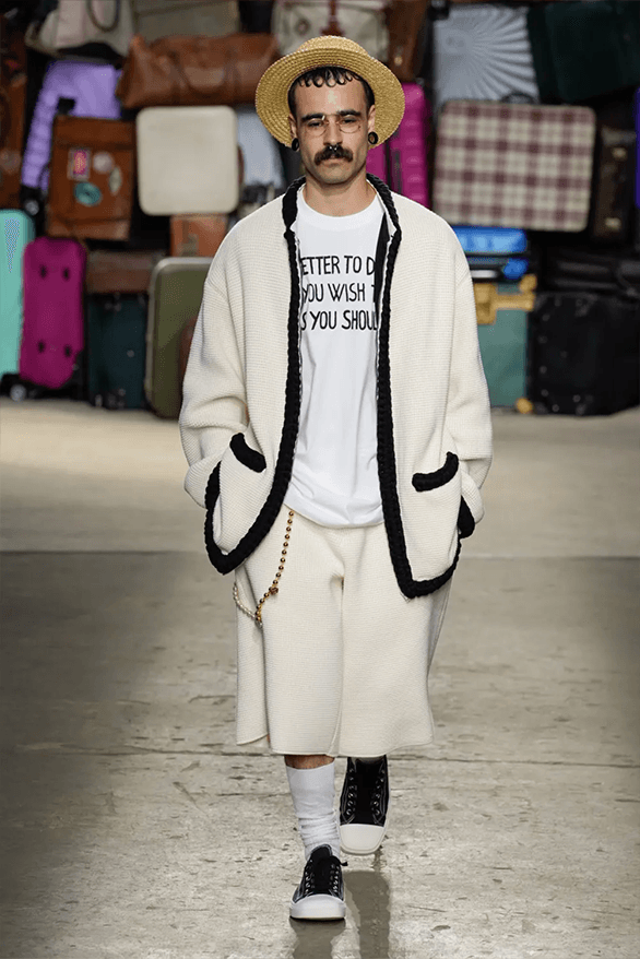 Moschino Spring Summer 2025 Milan Fashion Week menswear runway show Adrian Appiolaza