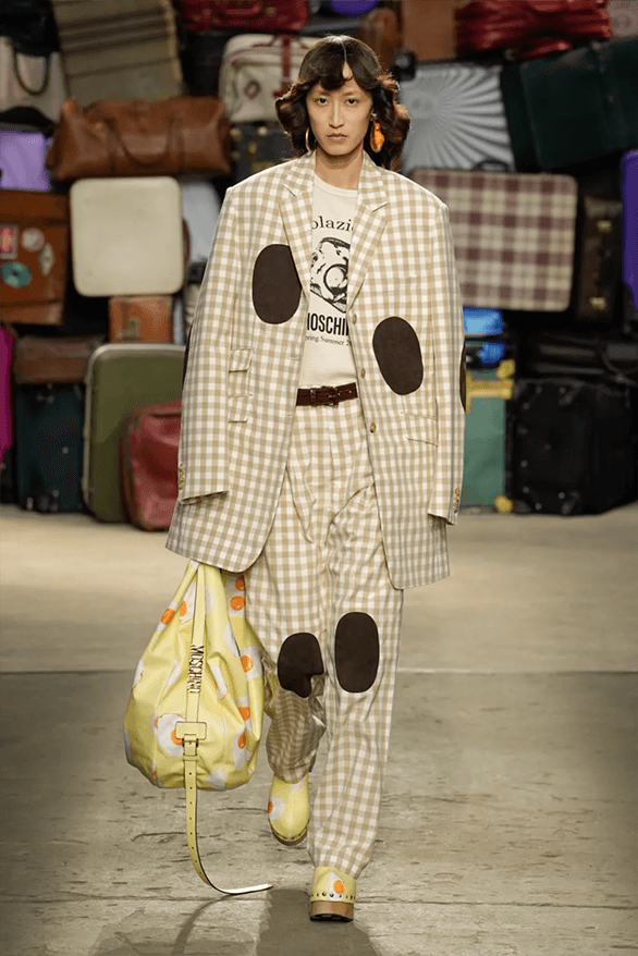 Moschino Spring Summer 2025 Milan Fashion Week menswear runway show Adrian Appiolaza