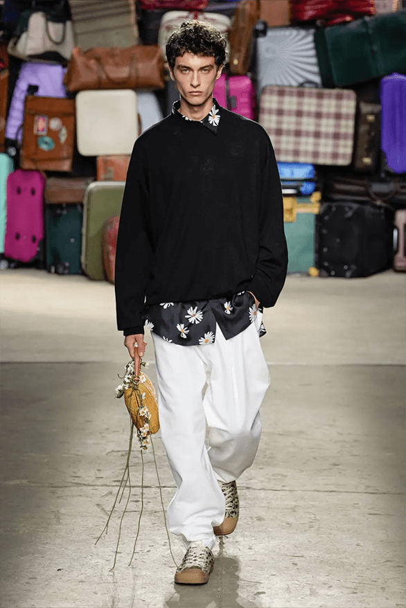 Moschino Spring Summer 2025 Milan Fashion Week menswear runway show Adrian Appiolaza