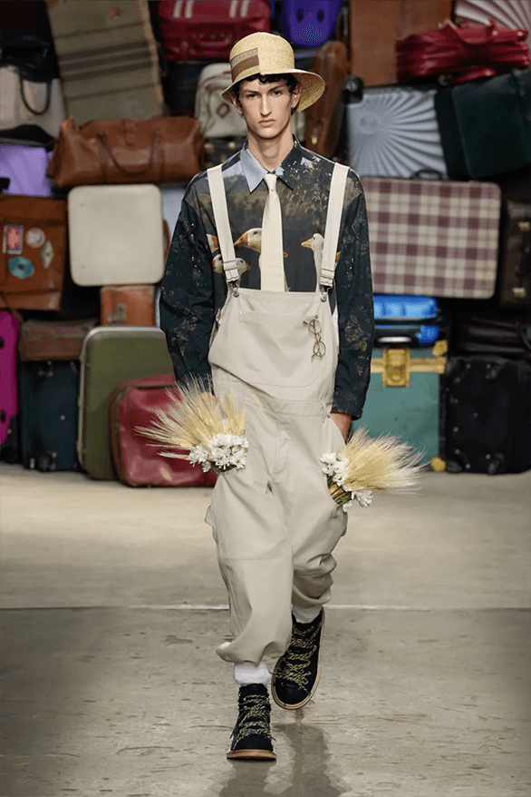 Moschino Spring Summer 2025 Milan Fashion Week menswear runway show Adrian Appiolaza