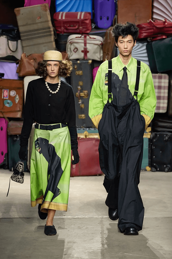 Moschino Spring Summer 2025 Milan Fashion Week menswear runway show Adrian Appiolaza