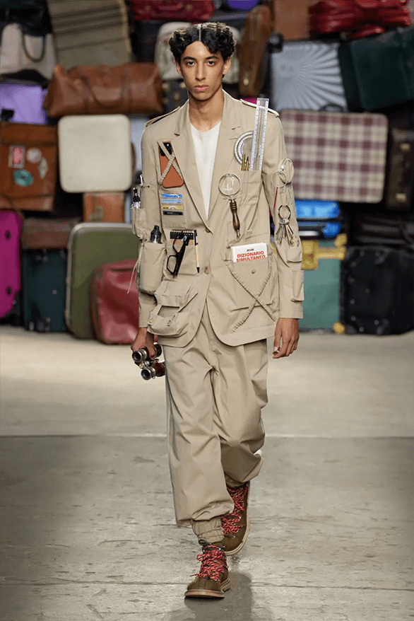 Moschino Spring Summer 2025 Milan Fashion Week menswear runway show Adrian Appiolaza