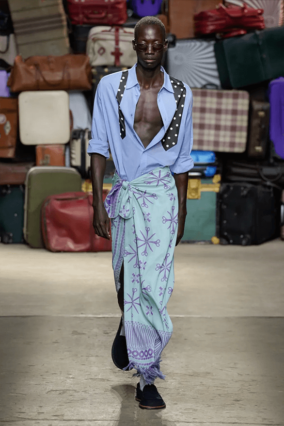 Moschino Spring Summer 2025 Milan Fashion Week menswear runway show Adrian Appiolaza