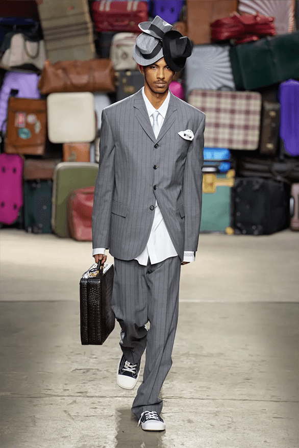 Moschino Spring Summer 2025 Milan Fashion Week menswear runway show Adrian Appiolaza