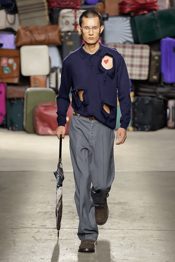 Moschino Spring Summer 2025 Milan Fashion Week menswear runway show Adrian Appiolaza
