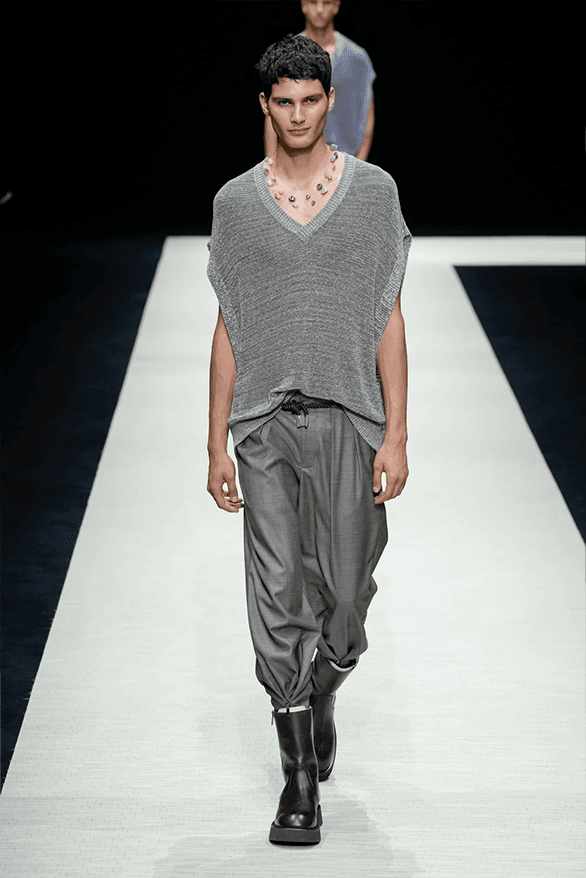 Emporio Armani Spring Summer 2025 Milan Fashion Week menswear runway