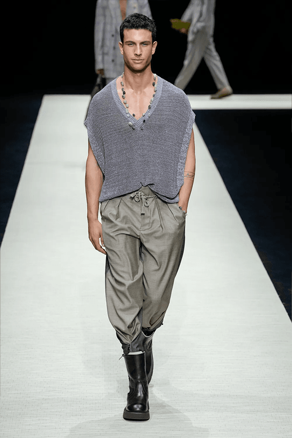 Emporio Armani Spring Summer 2025 Milan Fashion Week menswear runway