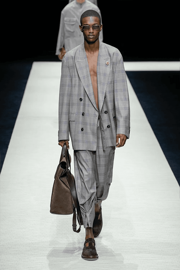 Emporio Armani Spring Summer 2025 Milan Fashion Week menswear runway
