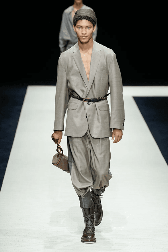 Emporio Armani Spring Summer 2025 Milan Fashion Week menswear runway