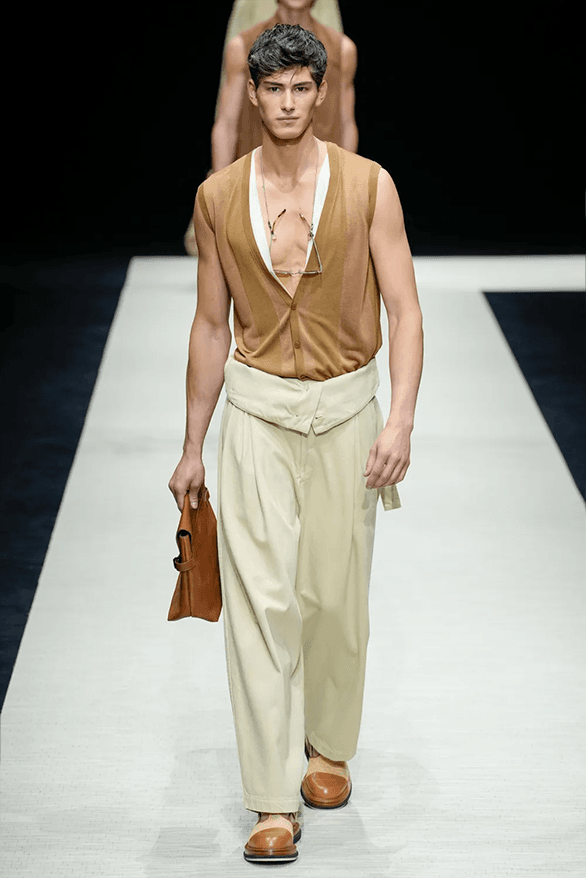 Emporio Armani Spring Summer 2025 Milan Fashion Week menswear runway