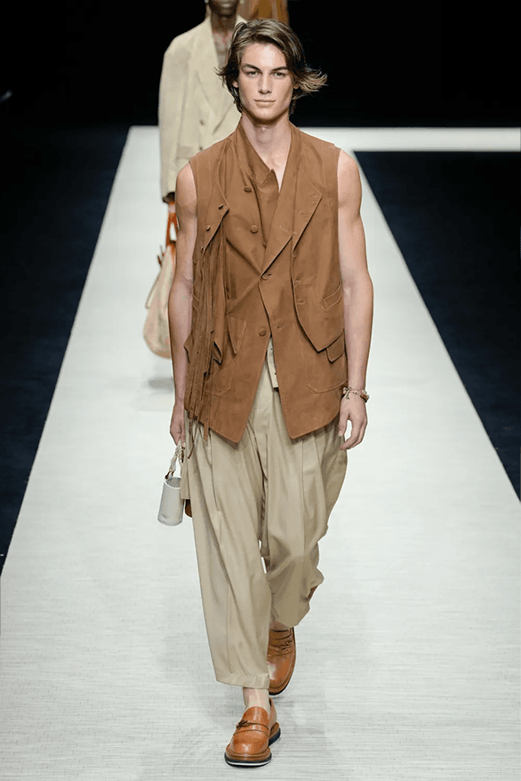 Emporio Armani Spring Summer 2025 Milan Fashion Week menswear runway