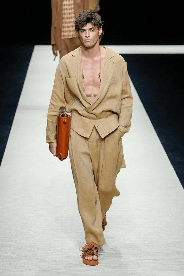 Emporio Armani Spring Summer 2025 Milan Fashion Week menswear runway