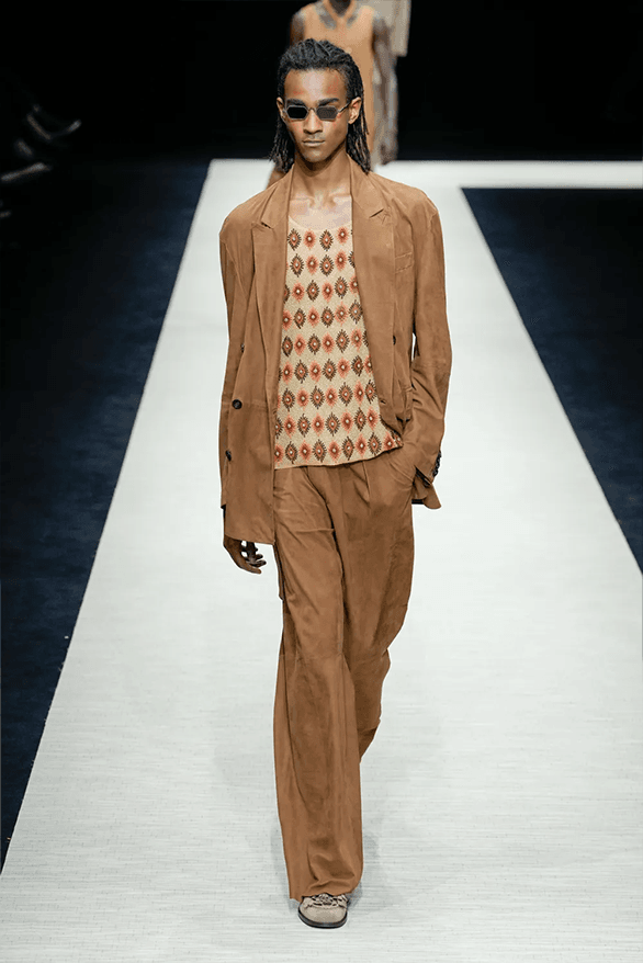 Emporio Armani Spring Summer 2025 Milan Fashion Week menswear runway