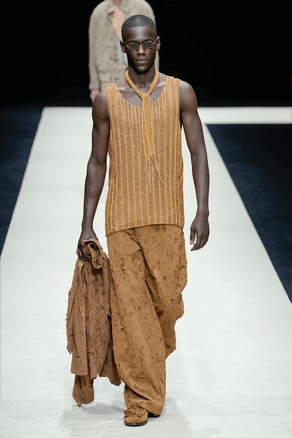 Emporio Armani Spring Summer 2025 Milan Fashion Week menswear runway