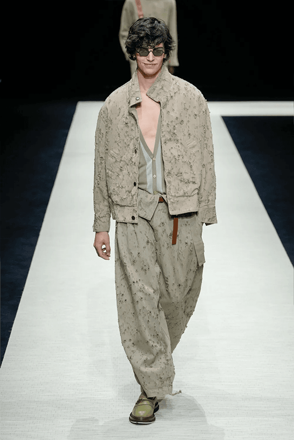Emporio Armani Spring Summer 2025 Milan Fashion Week menswear runway