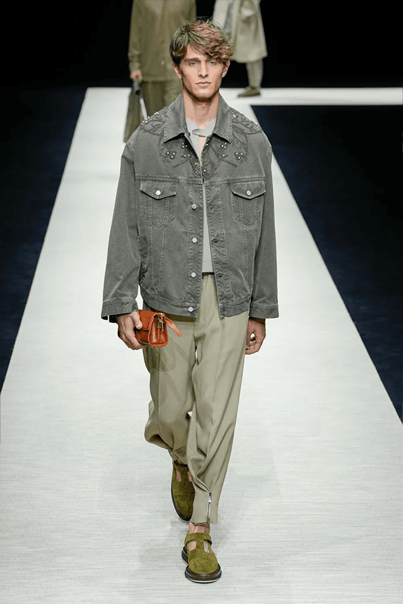 Emporio Armani Spring Summer 2025 Milan Fashion Week menswear runway