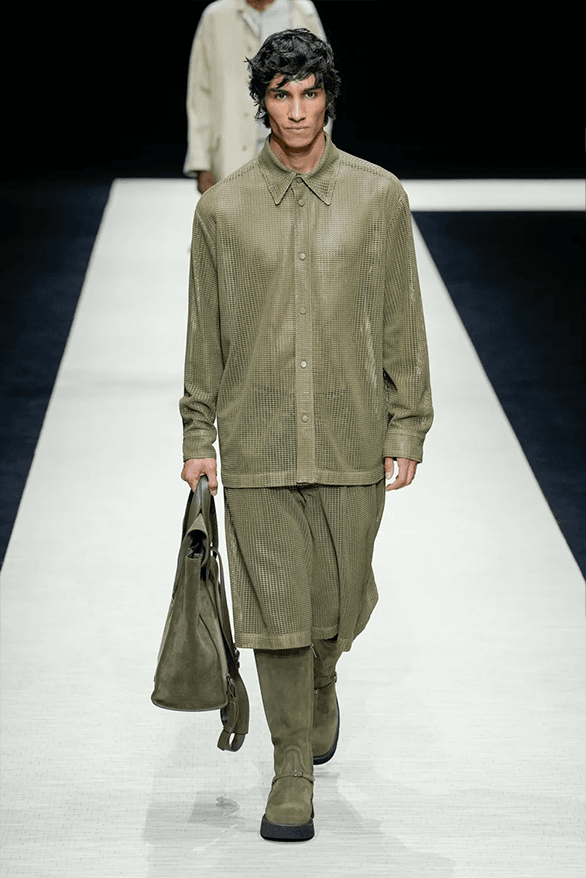Emporio Armani Spring Summer 2025 Milan Fashion Week menswear runway