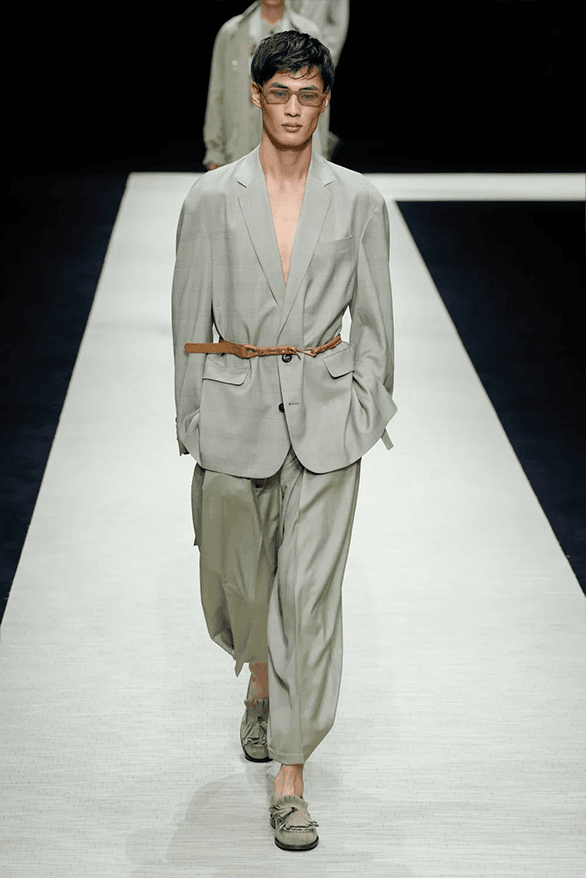 Emporio Armani Spring Summer 2025 Milan Fashion Week menswear runway