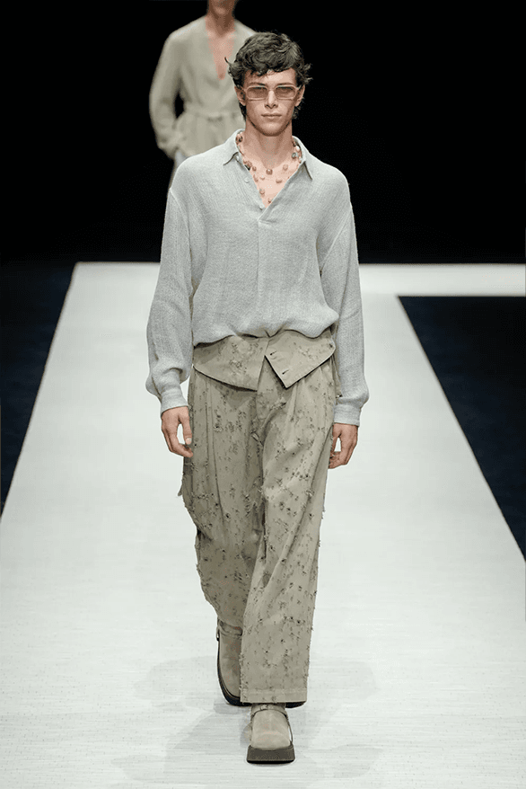 Emporio Armani Spring Summer 2025 Milan Fashion Week menswear runway