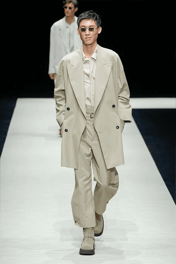 Emporio Armani Spring Summer 2025 Milan Fashion Week menswear runway