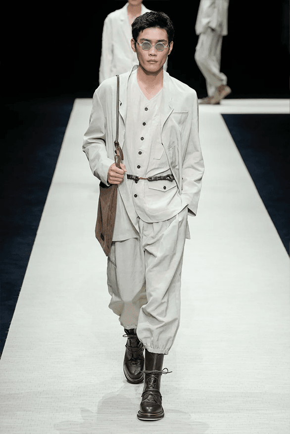 Emporio Armani Spring Summer 2025 Milan Fashion Week menswear runway