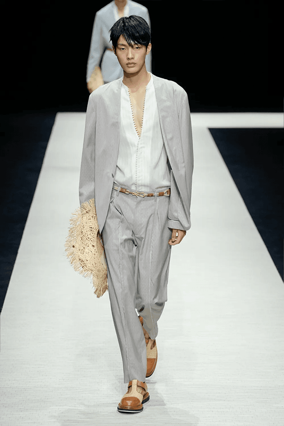 Emporio Armani Spring Summer 2025 Milan Fashion Week menswear runway