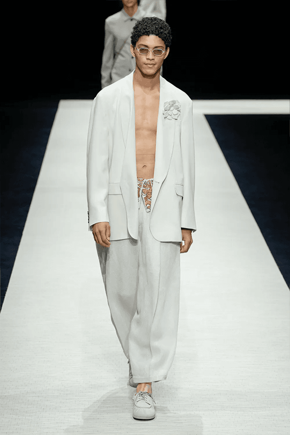 Emporio Armani Spring Summer 2025 Milan Fashion Week menswear runway