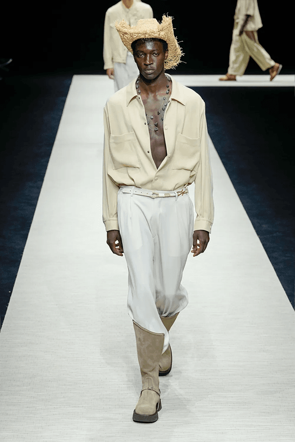 Emporio Armani Spring Summer 2025 Milan Fashion Week menswear runway