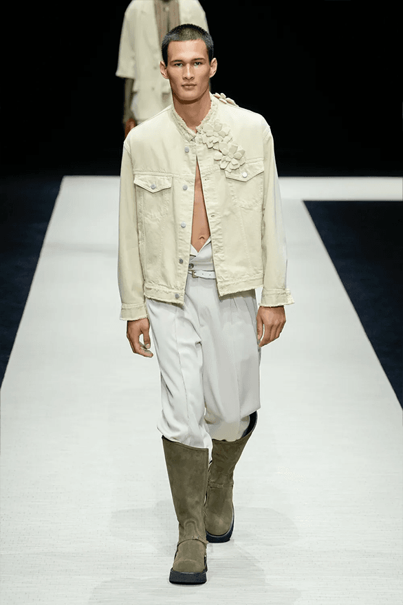 Emporio Armani Spring Summer 2025 Milan Fashion Week menswear runway