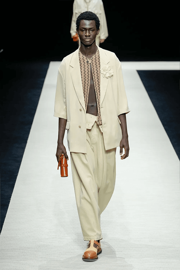 Emporio Armani Spring Summer 2025 Milan Fashion Week menswear runway