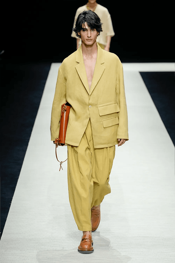 Emporio Armani Spring Summer 2025 Milan Fashion Week menswear runway