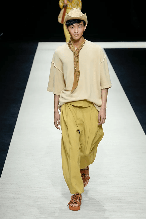 Emporio Armani Spring Summer 2025 Milan Fashion Week menswear runway