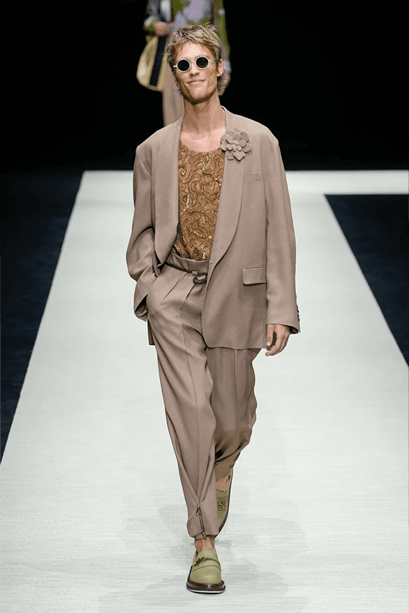 Emporio Armani Spring Summer 2025 Milan Fashion Week menswear runway