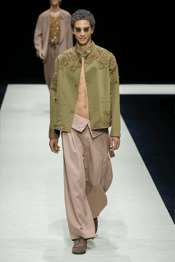Emporio Armani Spring Summer 2025 Milan Fashion Week menswear runway