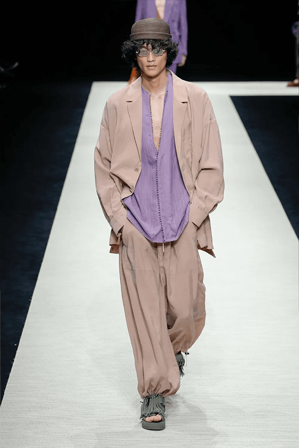 Emporio Armani Spring Summer 2025 Milan Fashion Week menswear runway