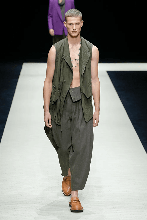 Emporio Armani Spring Summer 2025 Milan Fashion Week menswear runway