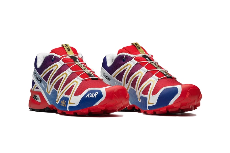 L’Art De L’Automobile Salomon Speedcross 3 XT-4 OG Sneaker Release Info second footwear collaboration  “White / High Risk Red / Surf The Web” 