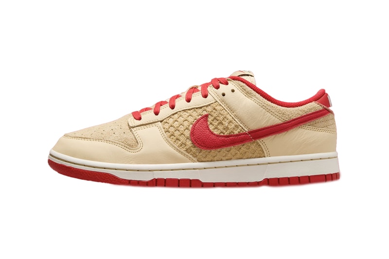 Nike Dunk Low “Strawberry Waffle” HJ9100-294 Release Info Swoosh logo suede leather 