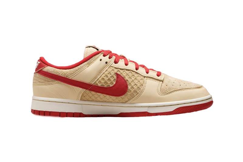 Nike Dunk Low “Strawberry Waffle” HJ9100-294 Release Info Swoosh logo suede leather 