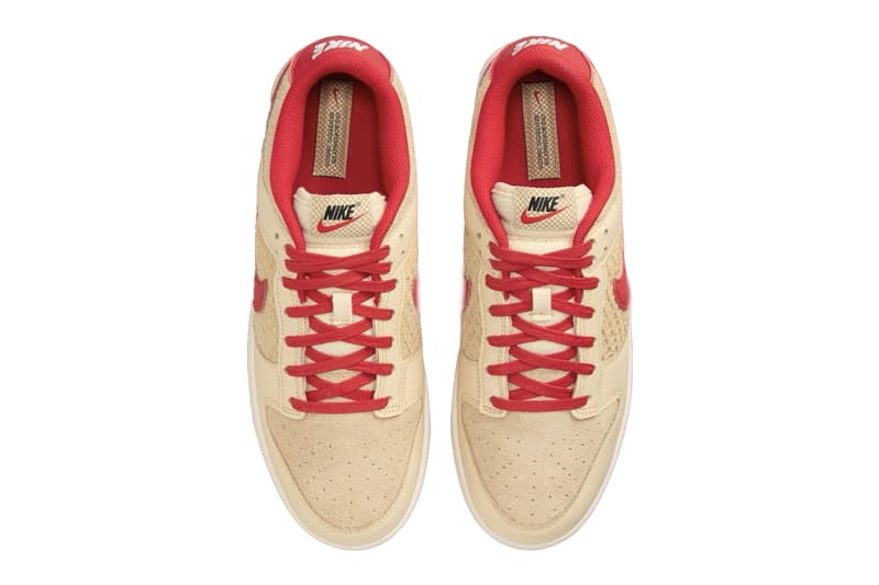 Nike Dunk Low “Strawberry Waffle” HJ9100-294 Release Info Swoosh logo suede leather 