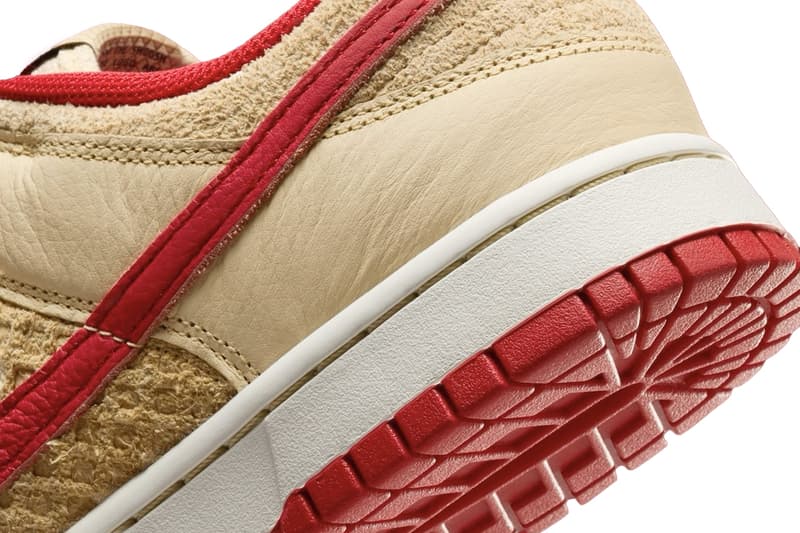 Nike Dunk Low “Strawberry Waffle” HJ9100-294 Release Info Swoosh logo suede leather 