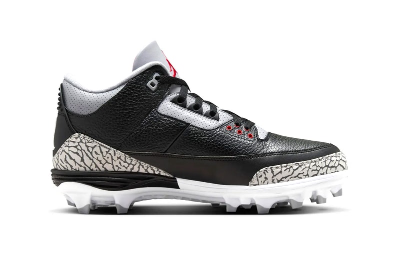Air Jordan 3 "Black Cement" to Release as a Football Cleat jordan brand soccer leather elephant print swoosh jumpman nike