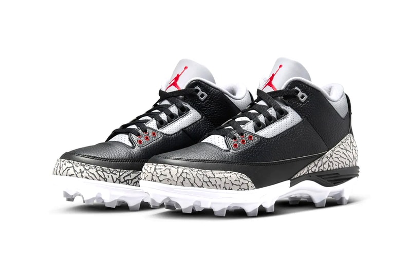 Air Jordan 3 "Black Cement" to Release as a Football Cleat jordan brand soccer leather elephant print swoosh jumpman nike