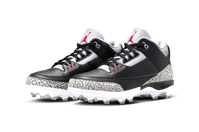 Air Jordan 3 "Black Cement" to Release as a Football Cleat jordan brand soccer leather elephant print swoosh jumpman nike