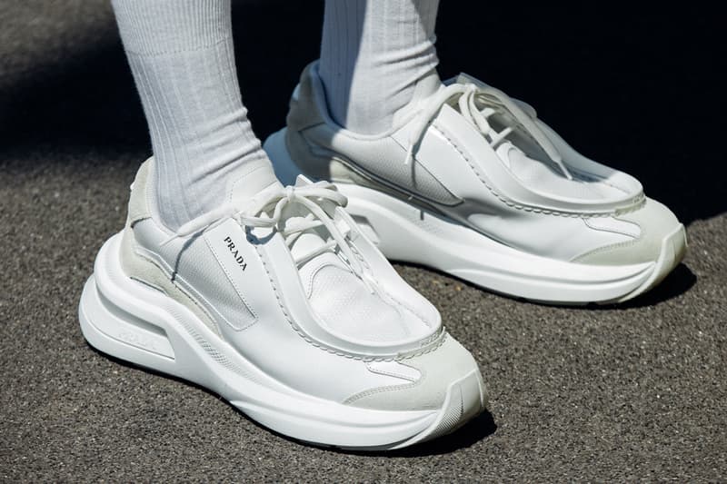 Best Footwear Trends at Milan Fashion Week Men's SS25 adidas wales bonner nike bode jacquemus asics salomon new balance 990 nocta cdg comme des garcons martine rose 