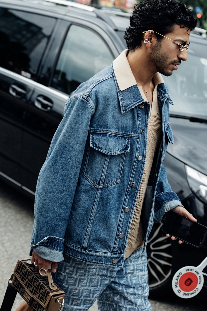 Milan Fashion Week Men's SS25 Street Style fendi diesel jw anderson prada italian fashion streetwear fendi gucci 