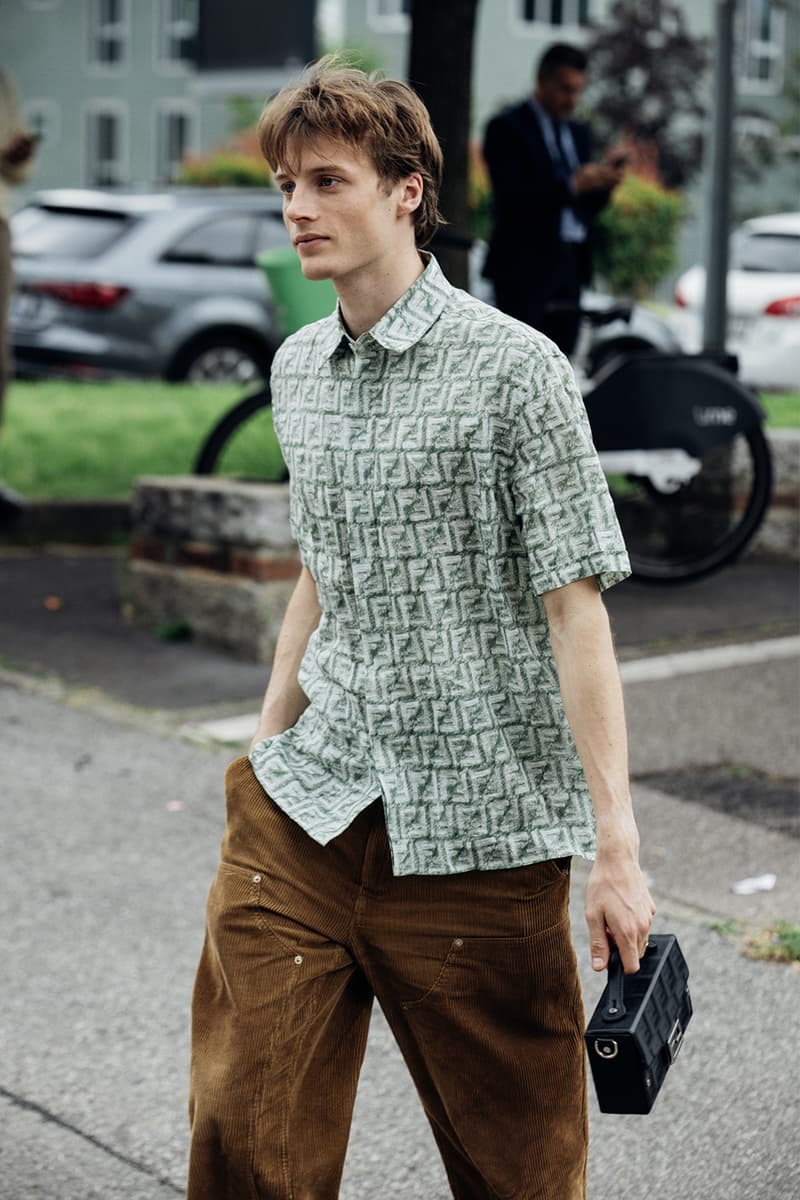 Milan Fashion Week Men's SS25 Street Style fendi diesel jw anderson prada italian fashion streetwear fendi gucci 