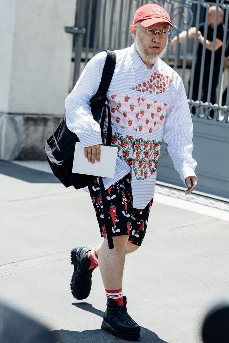 Milan Fashion Week Men's SS25 Street Style fendi diesel jw anderson prada italian fashion streetwear fendi gucci 