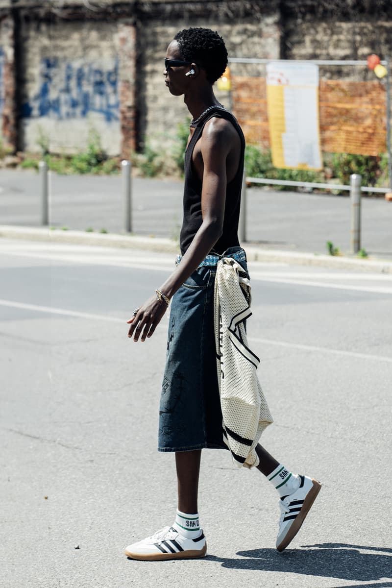 Milan Fashion Week Men's SS25 Street Style fendi diesel jw anderson prada italian fashion streetwear fendi gucci 